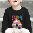 I'm Ready To Crush Preschool Unicorn Back To School Girl Kid Graphic Toddler Long Sleeve Tee I'm Ready To Crush Preschool Unicorn Back To School Girl Kid Graphic Toddler Long Sleeve Tee