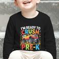 Kids I'm Ready To Crush Pre-K Shirt Back To School PreK Boy Graphic Toddler Long Sleeve Tee