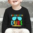 Kindergarten Dude First Day Back To School Kids Boys Graphic Toddler Long Sleeve Tee Kindergarten Dude First Day Back To School Kids Boys Graphic Toddler Long Sleeve Tee