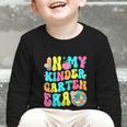 In My Kindergarten Era Groovy Back To School Graphic Toddler Long Sleeve Tee