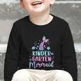 Kindergarten Mermaid Back To School Girls First Day Kinder Graphic Toddler Long Sleeve Tee Kindergarten Mermaid Back To School Girls First Day Kinder Graphic Toddler Long Sleeve Tee