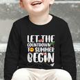 Let The Countdown To Summer Begin Back To School Graphic Toddler Long Sleeve Tee Let The Countdown To Summer Begin Back To School Graphic Toddler Long Sleeve Tee