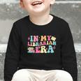 In My Librarian Era Last Day Of School Back To School Graphic Toddler Long Sleeve Tee