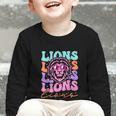 Lion Mascot Back To School Spirit Sports Men Women Groovy Graphic Toddler Long Sleeve Tee Lion Mascot Back To School Spirit Sports Men Women Groovy Graphic Toddler Long Sleeve Tee