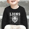 Lions School Spirit Fan Team Back To School Graphic Toddler Long Sleeve Tee