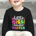 Little Miss Kindergarten Kids Girls Pencil Back To School Graphic Toddler Long Sleeve Tee
