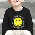 Living That 10th Grade Life Fun Back To School Supply Smile Graphic Toddler Long Sleeve Tee Living That 10th Grade Life Fun Back To School Supply Smile Graphic Toddler Long Sleeve Tee