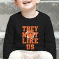 Not Like Tigers Back To School Spirit O Graphic Toddler Long Sleeve Tee