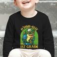 O-Fish-Ally In 1st Grade Back To School Fish Graphic Toddler Long Sleeve Tee