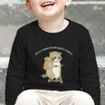 Off To Commit Kindergarten Foolery Raccoon Back To School Graphic Toddler Long Sleeve Tee