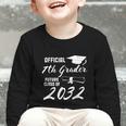 Official 7th Grader Future Class Of 2032 Back To School Graphic Toddler Long Sleeve Tee