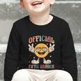 Official Fifth Grader 5th Grade Retro Back To School Kids Graphic Toddler Long Sleeve Tee