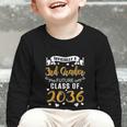 Officially a 3rd Grader Future Class Of 2036 Back To School Graphic Toddler Long Sleeve Tee