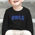 Owls Back To School Spirit B Graphic Toddler Long Sleeve Tee Owls Back To School Spirit B Graphic Toddler Long Sleeve Tee