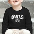 Owls Back To School Spirit Graphic Toddler Long Sleeve Tee Owls Back To School Spirit Graphic Toddler Long Sleeve Tee
