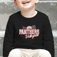 Panthers Volleyball Back To School Spirit M Graphic Toddler Long Sleeve Tee