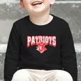 Patriots Back To School Spirit R Graphic Toddler Long Sleeve Tee