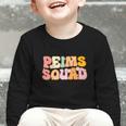 PEIMS Squad Groovy Back To School Women Appreciation Graphic Toddler Long Sleeve Tee PEIMS Squad Groovy Back To School Women Appreciation Graphic Toddler Long Sleeve Tee