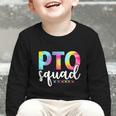 Pto Squad Groovy Back To School Women Appreciation Graphic Toddler Long Sleeve Tee