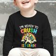 Ready For 1st Grade Unicorn First Day Back To School Student Graphic Toddler Long Sleeve Tee Ready For 1st Grade Unicorn First Day Back To School Student Graphic Toddler Long Sleeve Tee