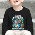 Ready To Attack Kindergarten Pirate Shark Back To School Graphic Toddler Long Sleeve Tee Ready To Attack Kindergarten Pirate Shark Back To School Graphic Toddler Long Sleeve Tee