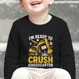Im Ready To Crush Kindergarten Boys Back To School Graphic Toddler Long Sleeve Tee Im Ready To Crush Kindergarten Boys Back To School Graphic Toddler Long Sleeve Tee