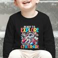 Ready To Explore 4th Grade Boys Astronaut Back To School Graphic Toddler Long Sleeve Tee