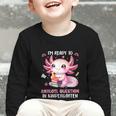 Ready To Kindergarten Axolotl Questions Back To School Girls Graphic Toddler Long Sleeve Tee Ready To Kindergarten Axolotl Questions Back To School Girls Graphic Toddler Long Sleeve Tee