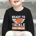 Ready To Tackle 2nd Grade Back To School Kids Football Graphic Toddler Long Sleeve Tee Ready To Tackle 2nd Grade Back To School Kids Football Graphic Toddler Long Sleeve Tee