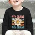 Retro 4th Grade Daisy Colorful Back To School Fourth Grade Graphic Toddler Long Sleeve Tee Retro 4th Grade Daisy Colorful Back To School Fourth Grade Graphic Toddler Long Sleeve Tee