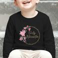 Retro Floral Early Intervention Specialist Back To School Graphic Toddler Long Sleeve Tee Retro Floral Early Intervention Specialist Back To School Graphic Toddler Long Sleeve Tee