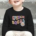 Retro Speech Squad Back To School Speech Therapist SLP Graphic Toddler Long Sleeve Tee Retro Speech Squad Back To School Speech Therapist SLP Graphic Toddler Long Sleeve Tee