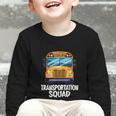 School Bus Driver Back To School Transportation Squad Graphic Toddler Long Sleeve Tee