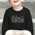 Second Grade Oh Hey Retro Back To School 2nd Grade Graphic Toddler Long Sleeve Tee