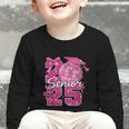 Senior 2025 Class Of 2025 Bows Back To School 2025 Graphic Toddler Long Sleeve Tee Senior 2025 Class Of 2025 Bows Back To School 2025 Graphic Toddler Long Sleeve Tee