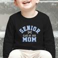Senior 2025 Class Of 2025 Senior Mom Bow Back To School Graphic Toddler Long Sleeve Tee
