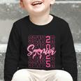 Senior 2025 Coquette Pink Bow Class Of 2025 Back To School Graphic Toddler Long Sleeve Tee Senior 2025 Coquette Pink Bow Class Of 2025 Back To School Graphic Toddler Long Sleeve Tee