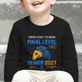 Senior Class Of 2027 Back To School Gamer Senior 2027 Graphic Toddler Long Sleeve Tee