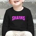 Sharks Back To School Spirit Pk Graphic Toddler Long Sleeve Tee