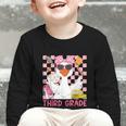 Silly Goose Third Grade Grade Back To School Coquette Girly Graphic Toddler Long Sleeve Tee Silly Goose Third Grade Grade Back To School Coquette Girly Graphic Toddler Long Sleeve Tee