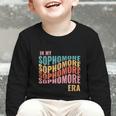 In My Sophomore Era High School 10th Grade Back To School Graphic Toddler Long Sleeve Tee In My Sophomore Era High School 10th Grade Back To School Graphic Toddler Long Sleeve Tee