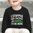 I Stopped Growing My Garden Back To School Gamer Tee Graphic Toddler Long Sleeve Tee