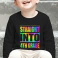 Straight Into 4th Grade Fourth Grade Back To School Graphic Toddler Long Sleeve Tee Straight Into 4th Grade Fourth Grade Back To School Graphic Toddler Long Sleeve Tee