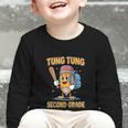 Tung Tung Sahur 2nd Grade Italian Brainrot Back To School Graphic Toddler Long Sleeve Tee Tung Tung Sahur 2nd Grade Italian Brainrot Back To School Graphic Toddler Long Sleeve Tee