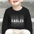 Vintage Eagles High School Go Eagles Pride Back To School Graphic Toddler Long Sleeve Tee