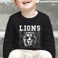 Vintage Lions School Spirit Fan Team Back To School Graphic Toddler Long Sleeve Tee
