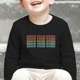 Vintage Retro Back To School Shirt Show Your Work Graphic Toddler Long Sleeve Tee