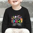 Watch Out Pre-Kindergarten Here I Come Back To School Pre-K Graphic Toddler Long Sleeve Tee