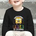 Welcome Back To School Bus Driver First Day Of School Graphic Toddler Long Sleeve Tee