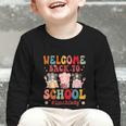 Welcome Back To School Cafeteria Worker Lunch Lady Graphic Toddler Long Sleeve Tee Welcome Back To School Cafeteria Worker Lunch Lady Graphic Toddler Long Sleeve Tee